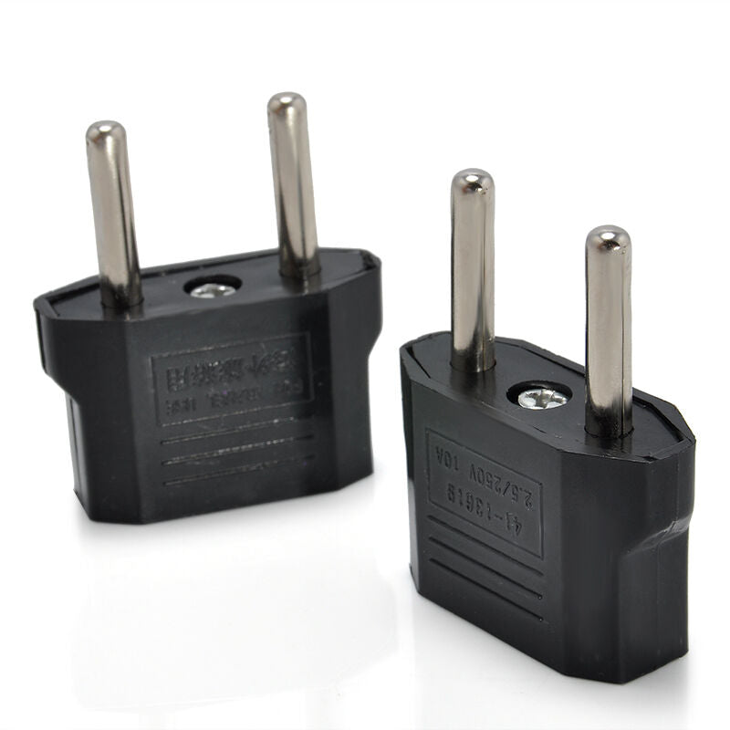 5PCS Portable US/AU to European EU Travel Charger Adapter Outlet Converter Plug