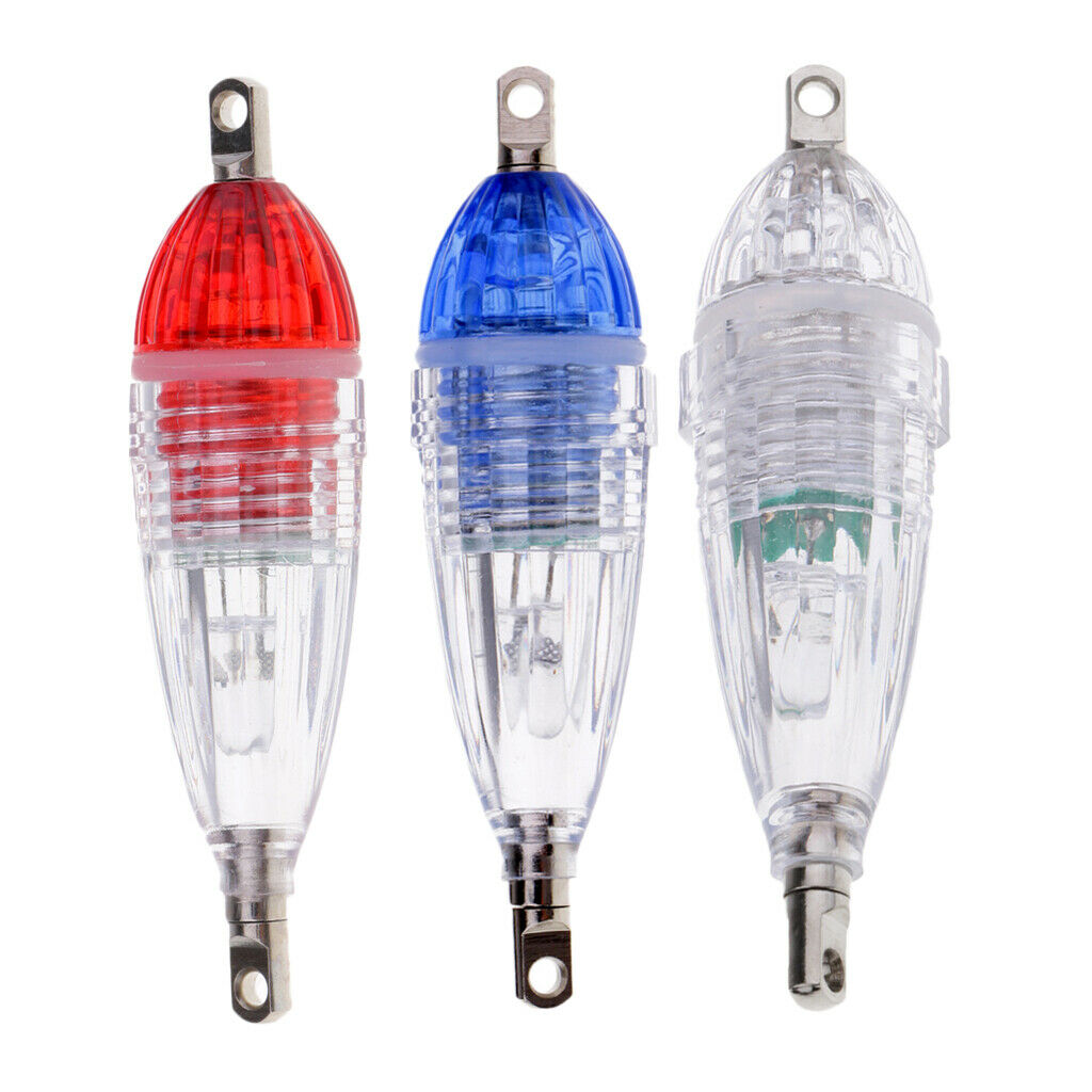 3pcs Underwater Drop LED Fishing Light Fish Lure Bait Attractor LED Flashing