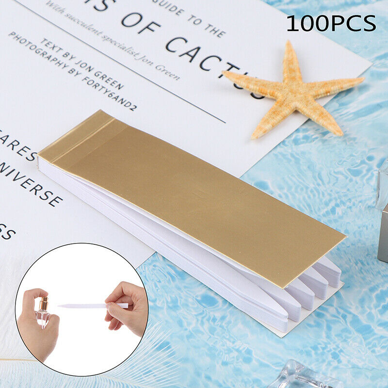 100Pcs 133*8mm Aromatherapy Fragrance Perfume Essential Oils Test Paper Strip Qx