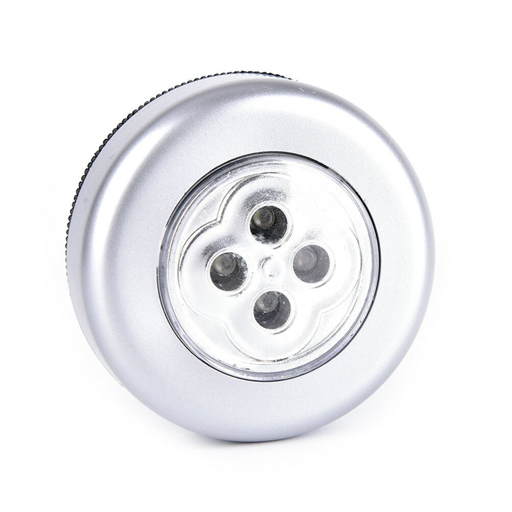 1pc wheels shaped 4 led night light battery  press stick lamp .l8