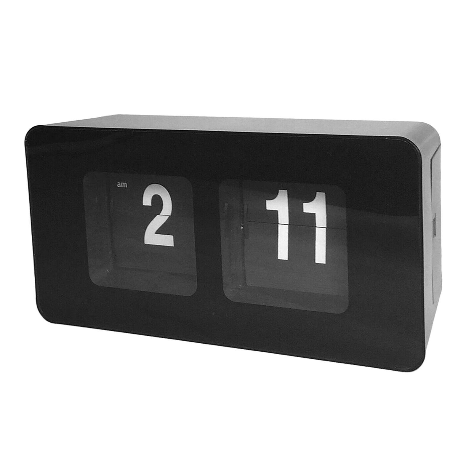 Retro Auto Flip Clock File Down Page Digital Clocks Xmas Gift Decor Black