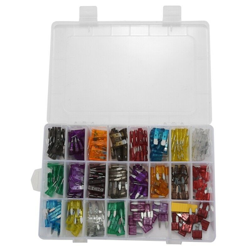 242 PCS Blade Car Fuses Assortment Kit - Car Truck Standard and Mini (2A/3A/5AZ2