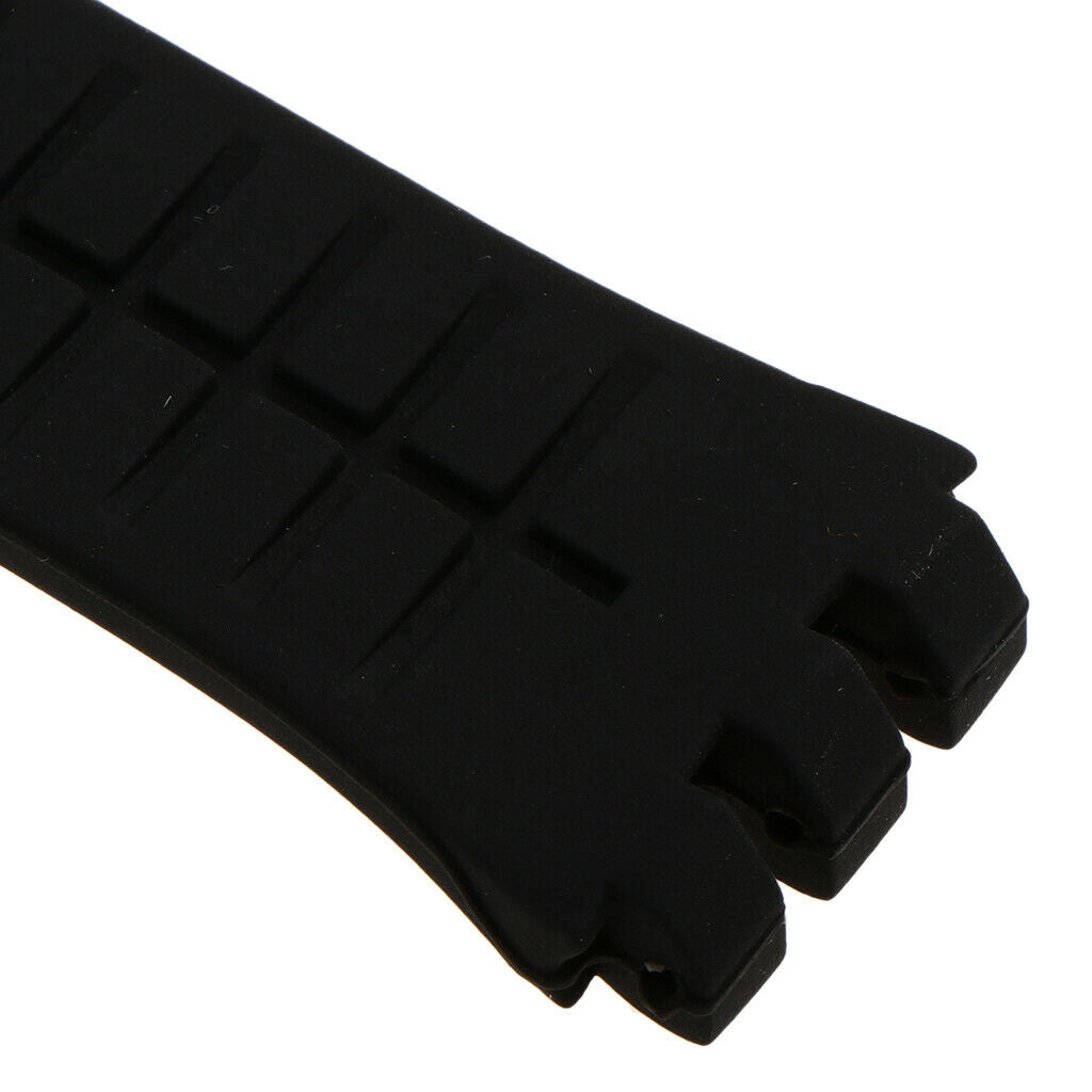 Silicone Watch Bands Watch Straps Replacement Rubber Wrist Band Black