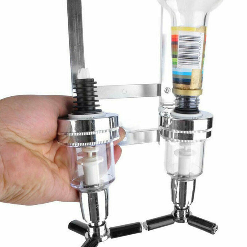 2 Bottle Stand Wall Mounted Dispenser Drinks Wine Spirits Bar Optics>BDAU