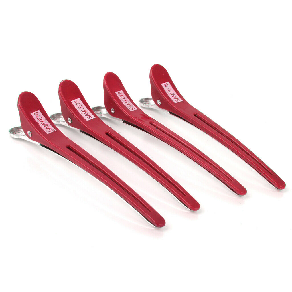 12Pcs Barber Sectioning Clips DIY Duckbill Curling Clamps Pins for Women