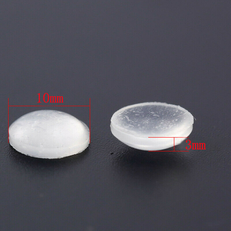 20pcs Silicon Rubber Clear Self Adhesive Sticky Pads For Cupboard Sofa Furniture
