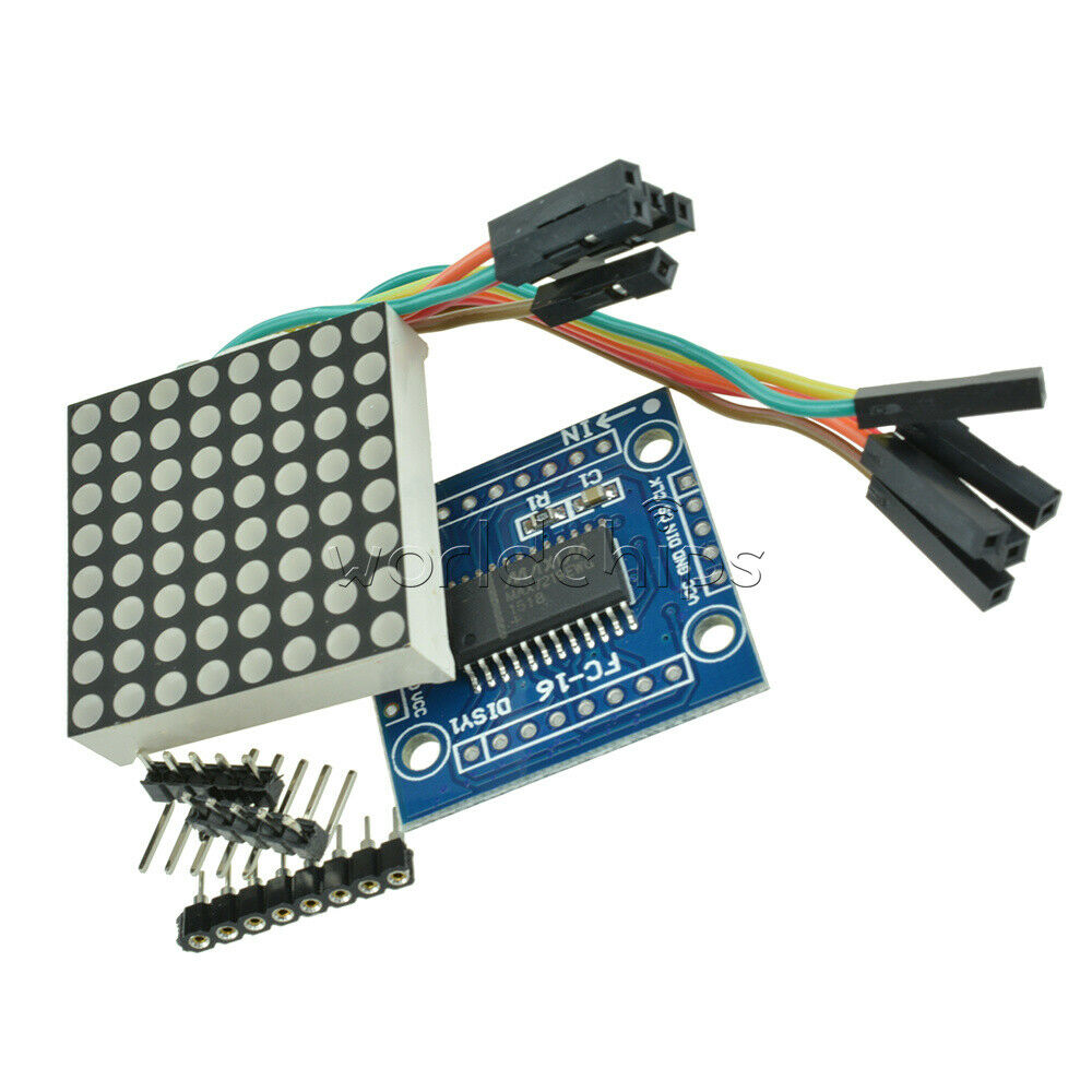 2PCS MAX7219 Dot matrix Control Display Microcontroller Module Kit for Arduino