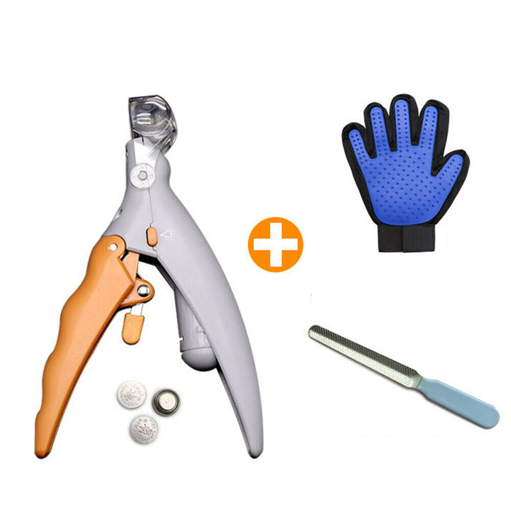 Pet Nail Clippers Cat Dog Rabbit Sheep Animal Claw Trimmer Grooming w/ LED Lig @