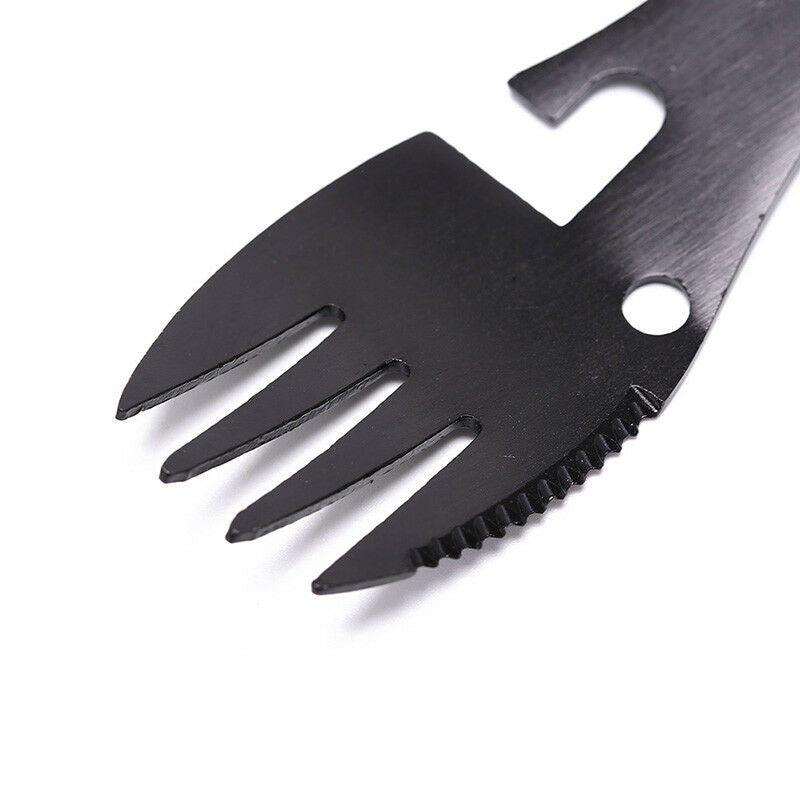 multifunctional camping cookware spoon fork bottle opener outdoor survival to.DD