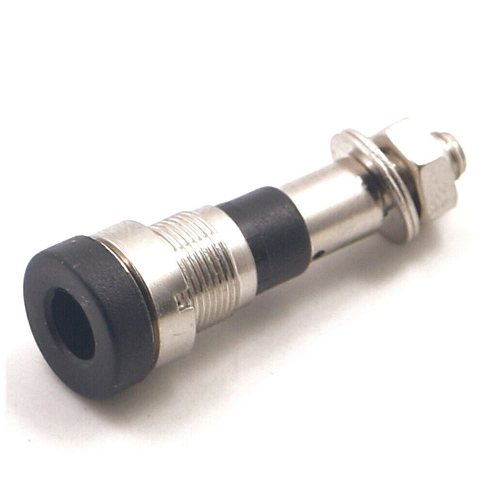 5PCS Banana Socket Connector 4mm 24A Top Nut Panel Pure Copper Nickel Plated