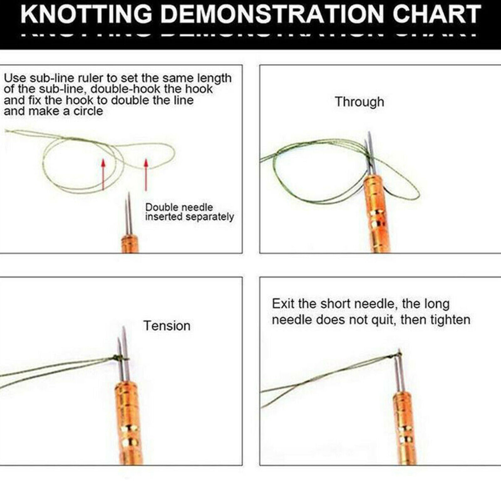 Practical Knot Line Tying Knotting Tool Manual Fast Portable Fishing Supplies