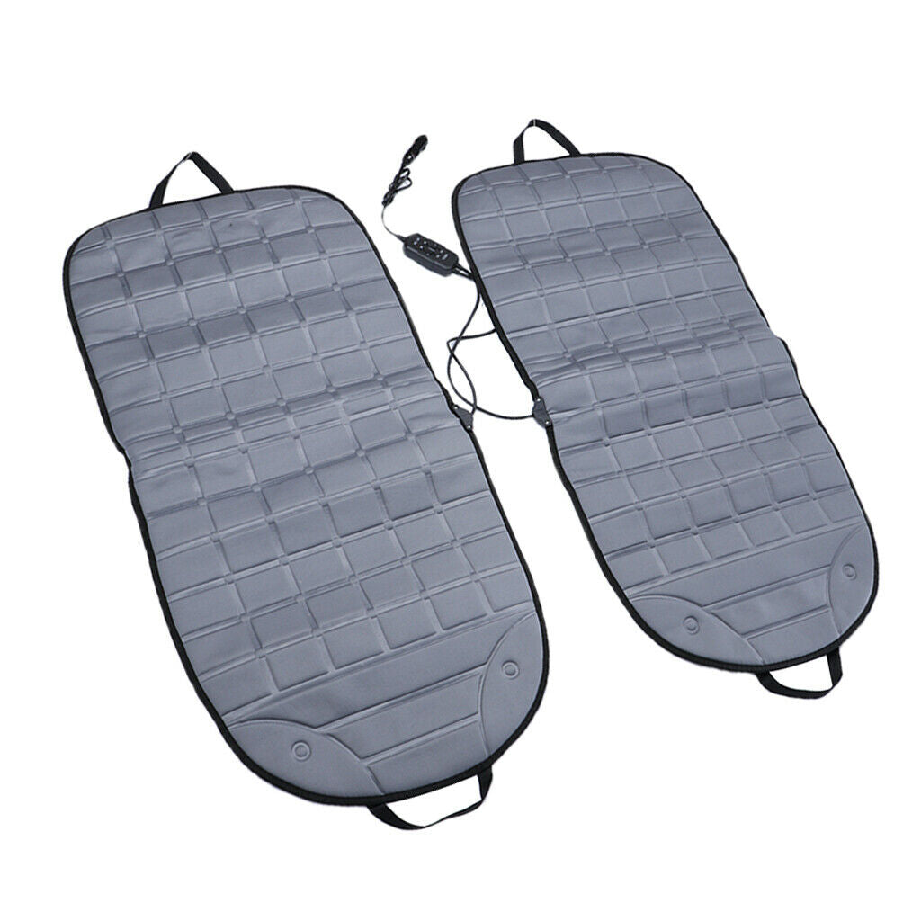 Universal Car Heated Seat Cover Cushion Hot Warmer Heating Pad gray
