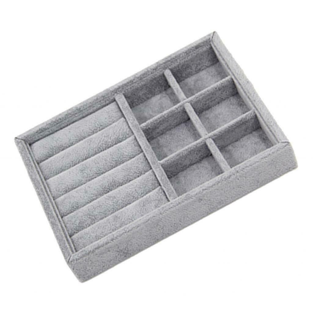2pcs Multi-Purpose Jewelry Display Box Necklace Pendants Rings Storage Case