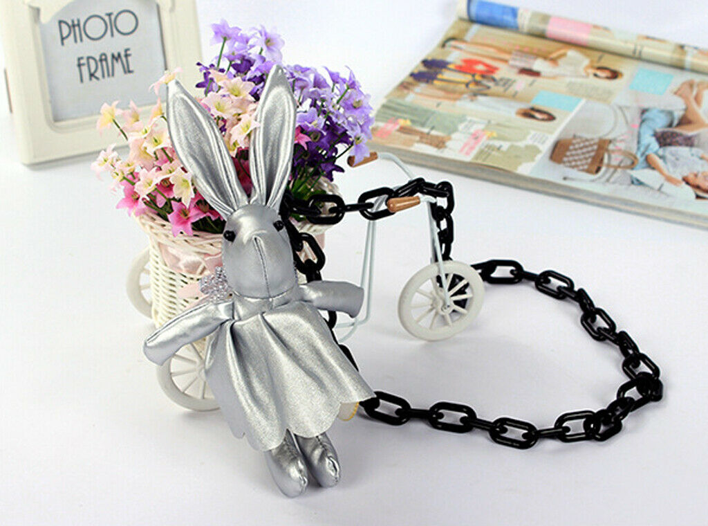 Fashion Cute Rabbit Pendant Statement Long Chain Sweater Necklace Jewelry