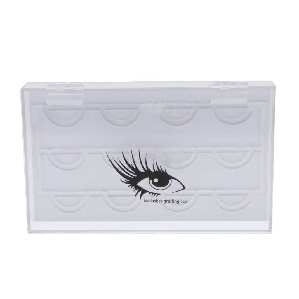 Clear False Eyelash Storage Display Box Container Holder Compartment Case