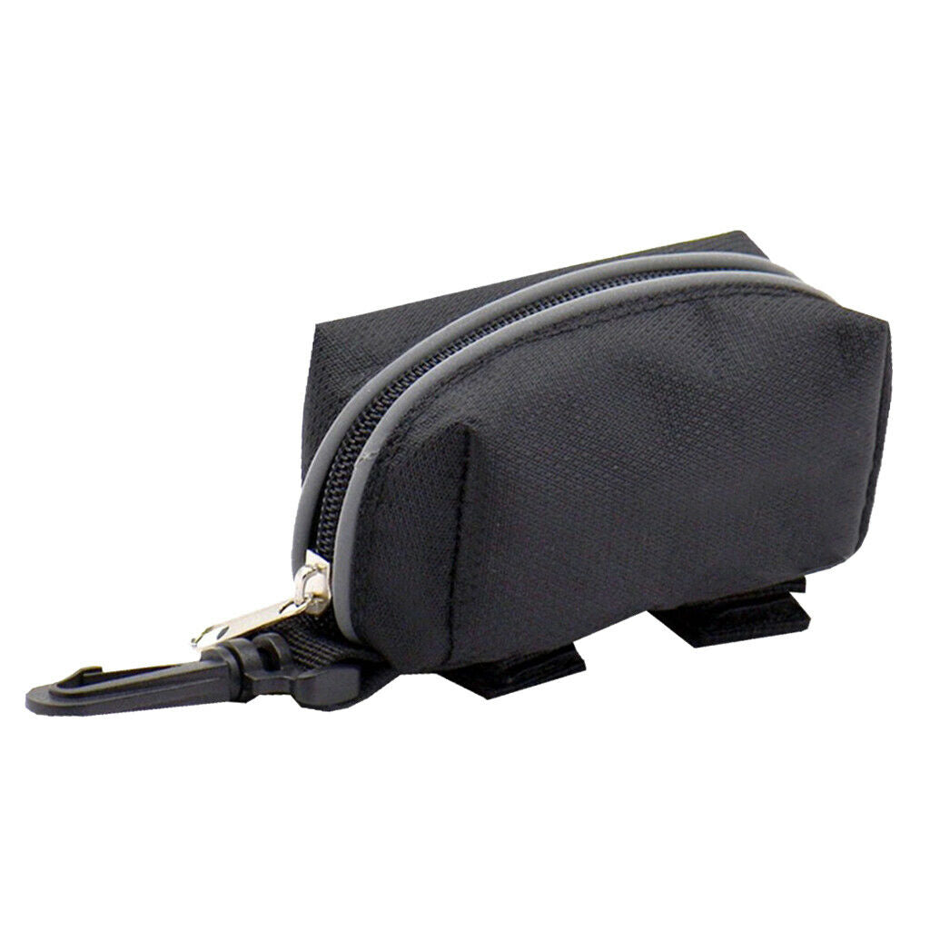 Hands Free Large Poop Bag Dispenser with Zippered, Carabiner Hook and Belt for