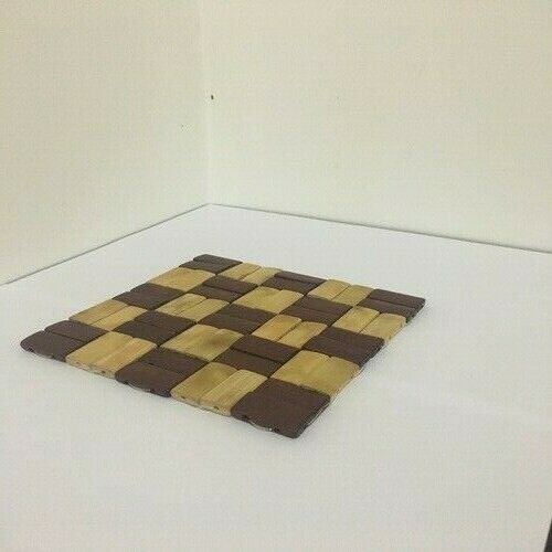 Ceylon Handcrafted Wooden Tiled Placemat Kitchen Dining Table Mat - 1 pcs