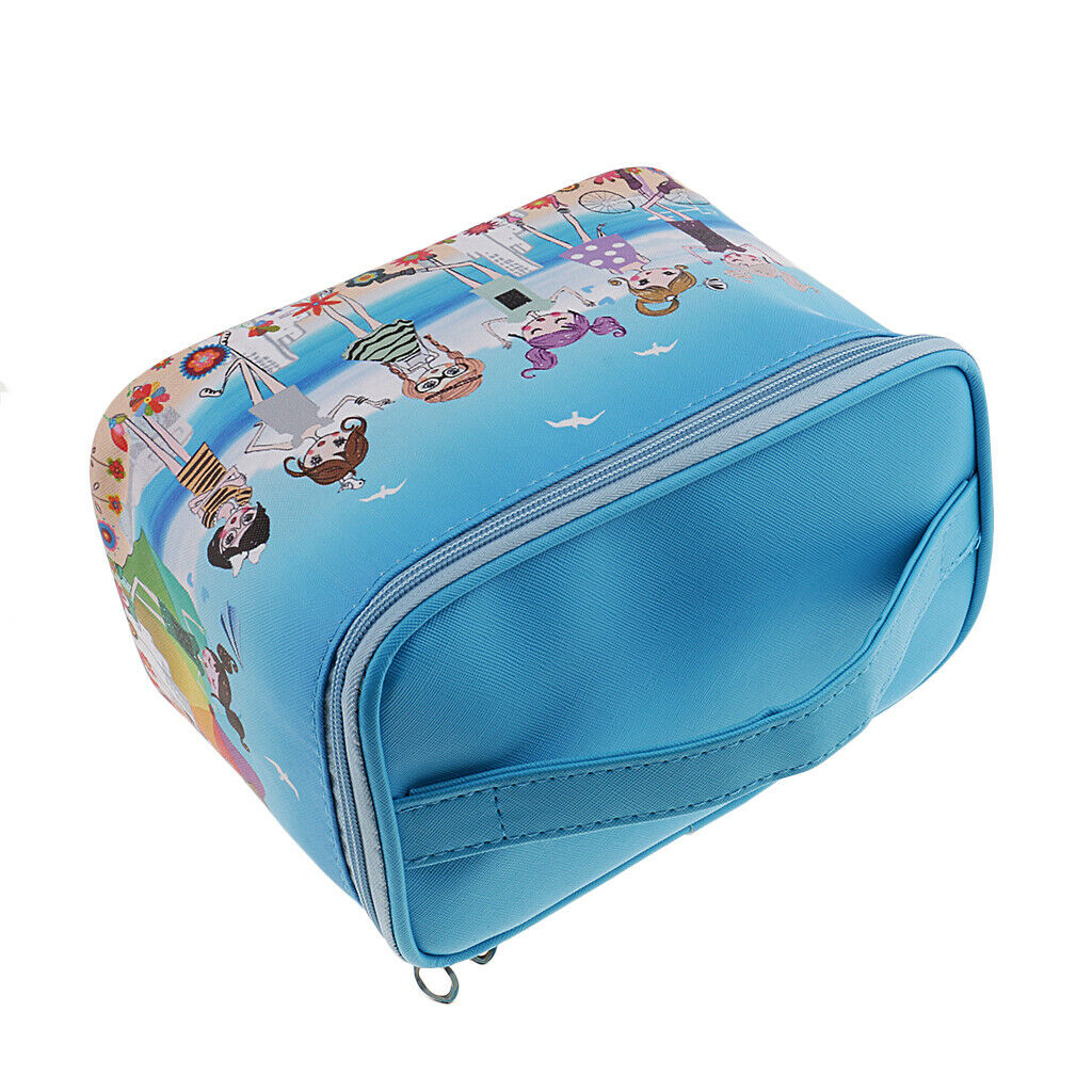 Travel Makekup Box Bag Cosmetic Pouch Holder Toiletry Organizer Zipper Case -