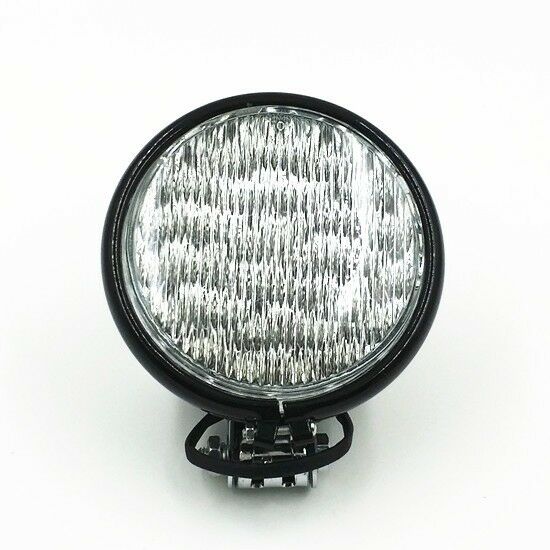 5" Black LED Motorcycle Steel Headlight Cruiser Chopper Cafe Racer Old School VT