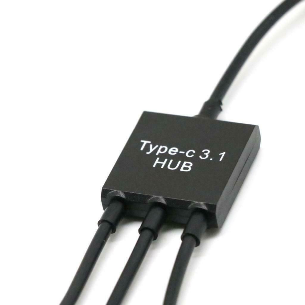 3 In 1 Type C USB 3.1 High   Port USB 2.0 Cable Hub Splitter Adapter
