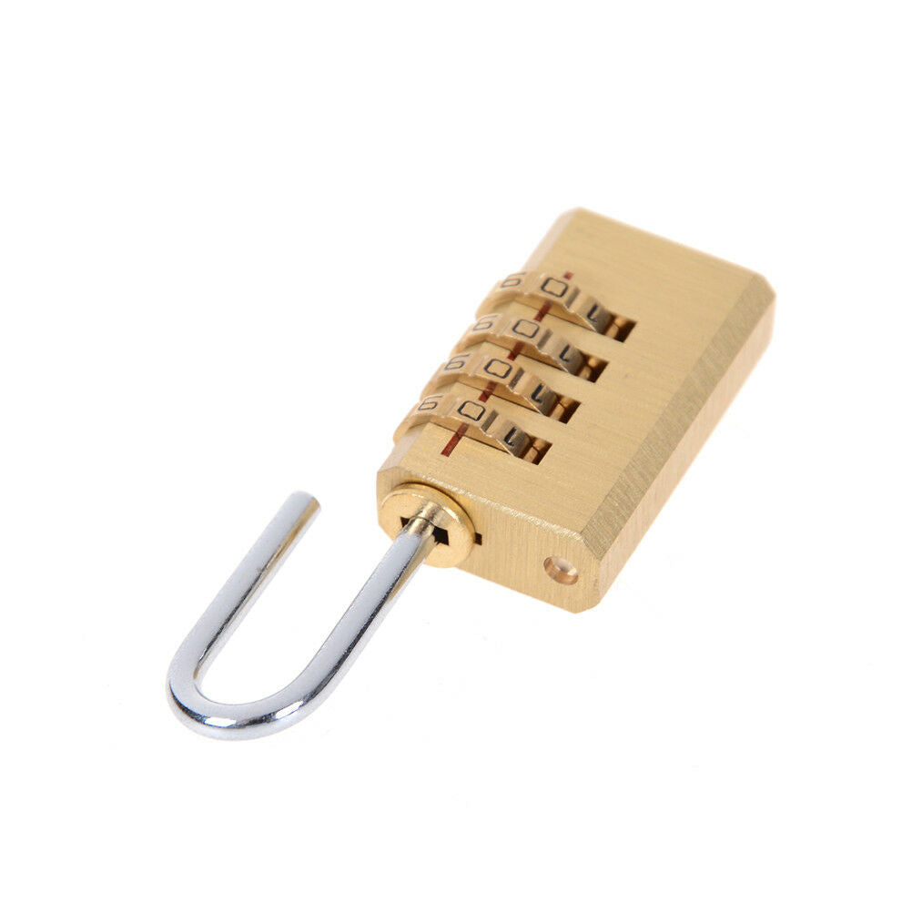 4 Digit Combination Lock Password Padlock Protable Travel bag Password Pad.l8