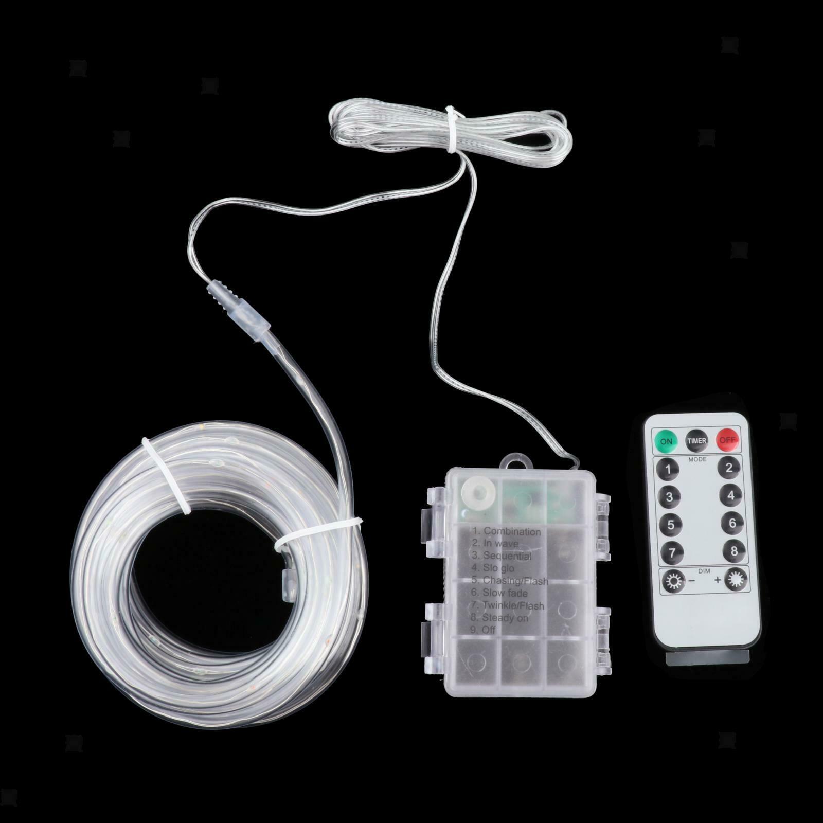 LED Trampoline Lights Remote Control Rope Strip Lights Battery Operated