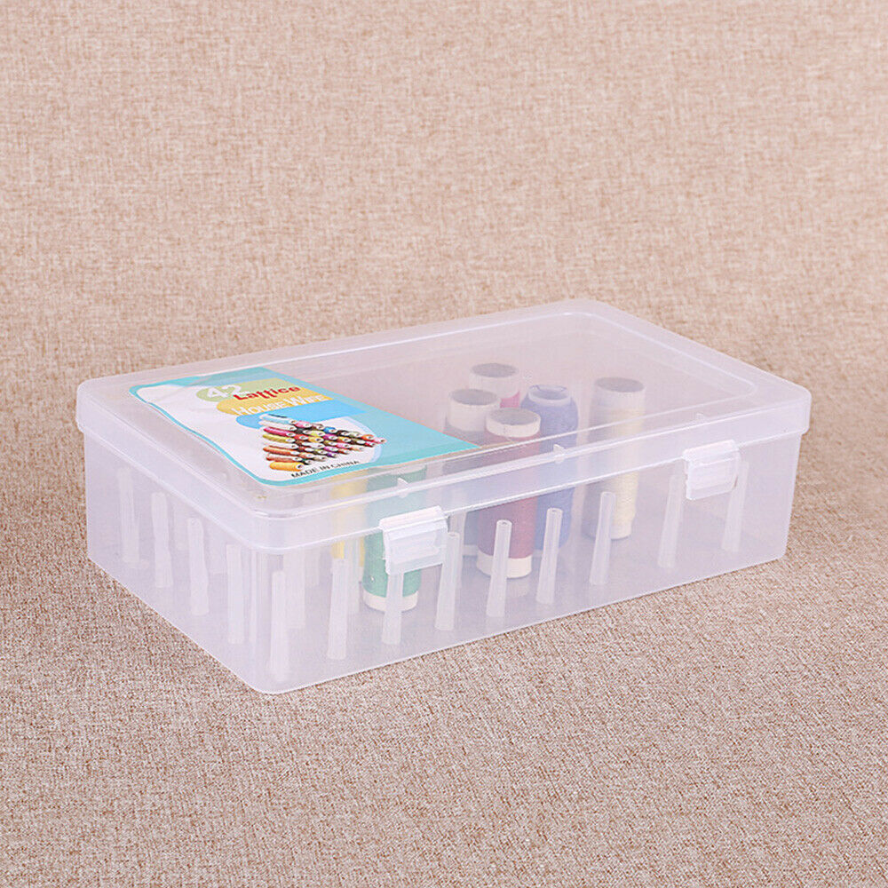 42 Spool Sewing Thread Storage Box Embroidery Bobbin Case Holder Organizer Acc