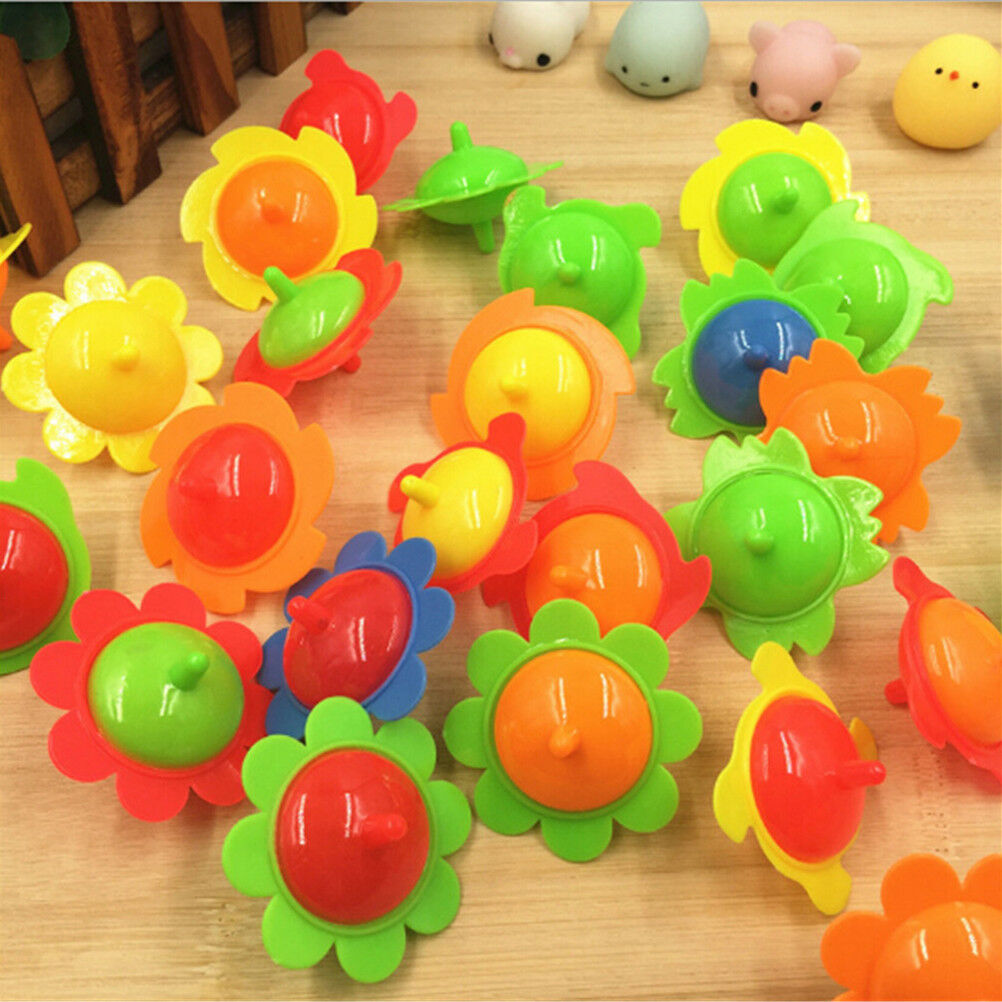 5x Sunflower  Pegasus Mini Top Spinning Kindergarten Gyro Toys .l8