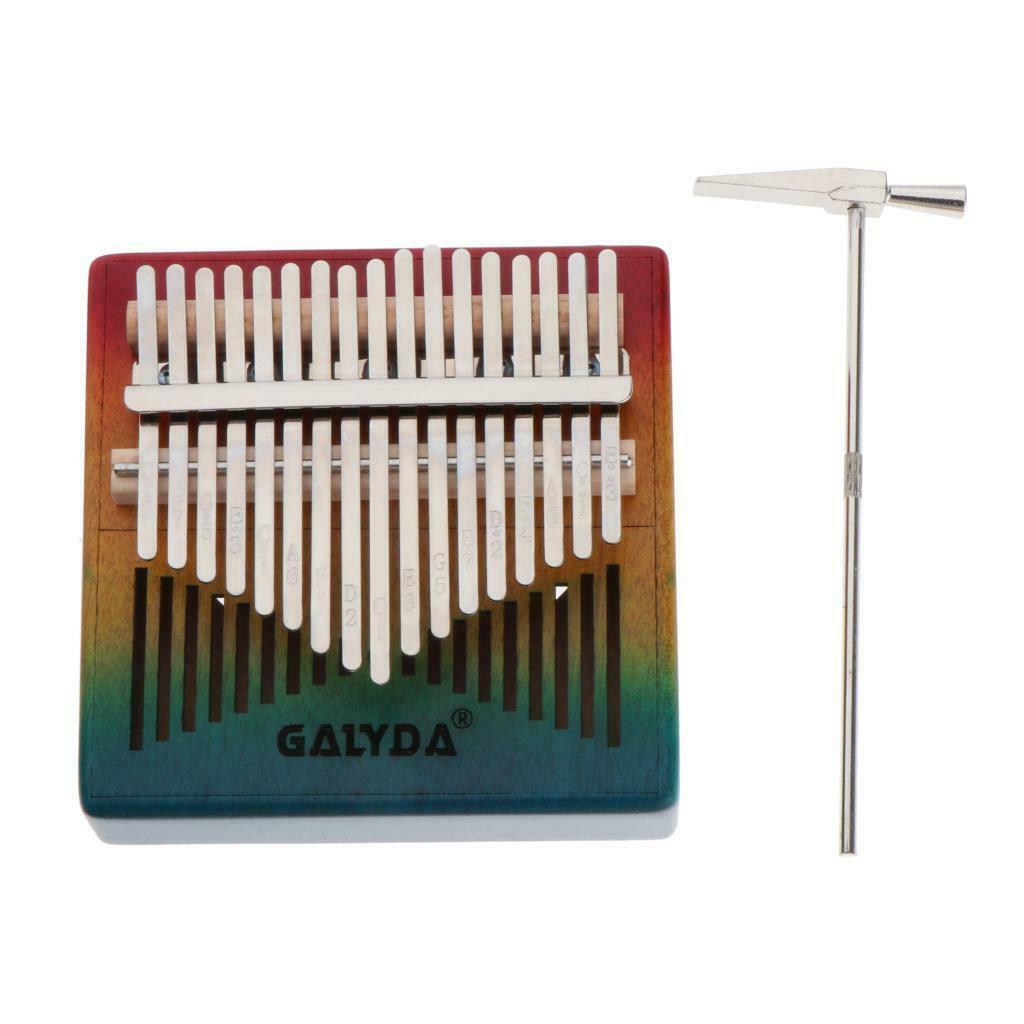 Portable Kalimba 17 Key Thumb Piano Wooden Mbira Gift for Music Lover w/ Bag