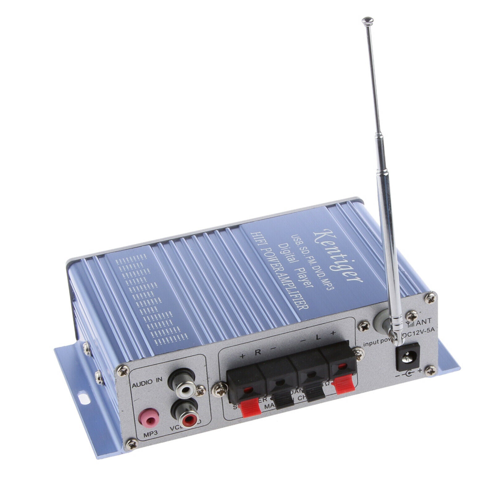Car Hi-Fi Stereo Amplifier 200W 2CH Booster FM Radio SD Card MP3 USB
