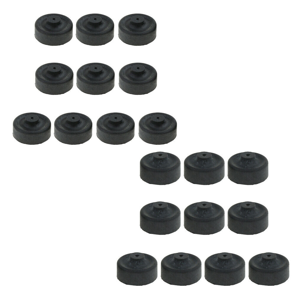 20Pcs Rubber Oxygen Pump Air Tube Hose Aquarium Fish Tank Suction Cup Black