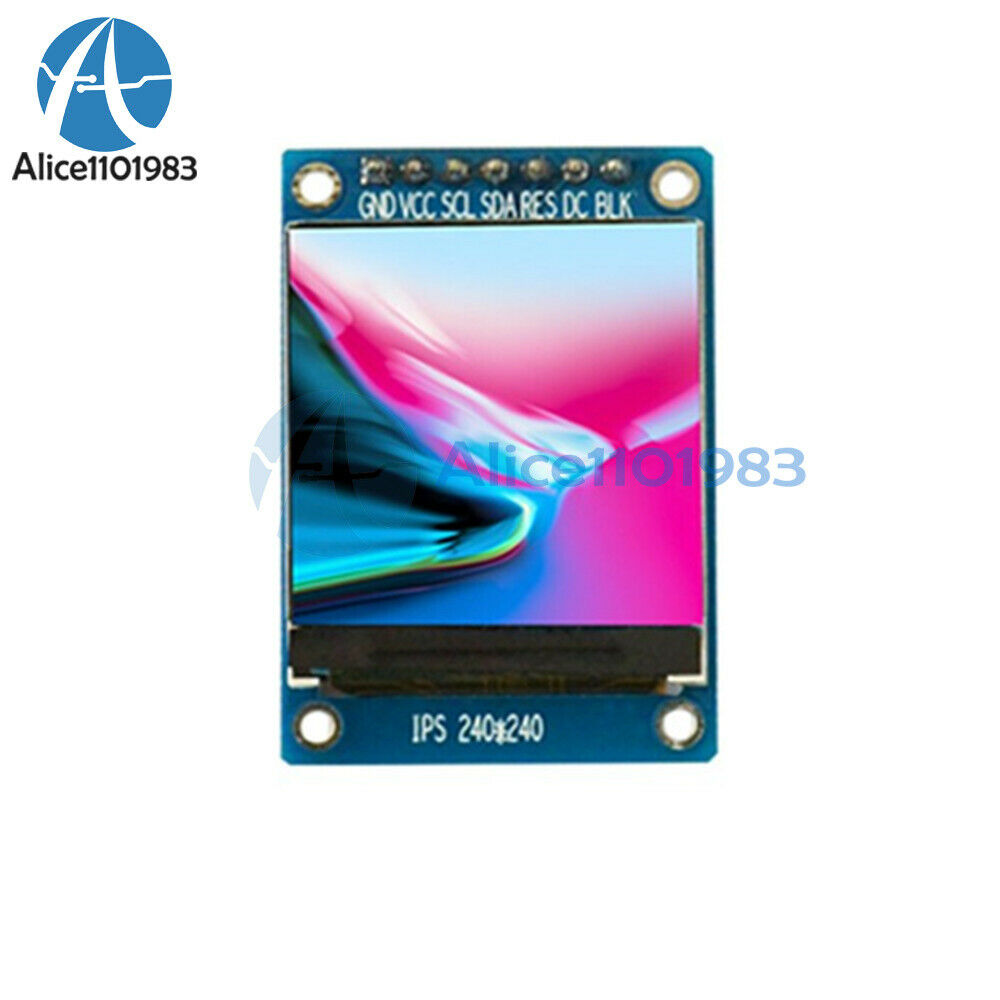 1.3Inch 240*240 IPS Full Color LCD Screen Display Module ST7789 SPI for Arduino