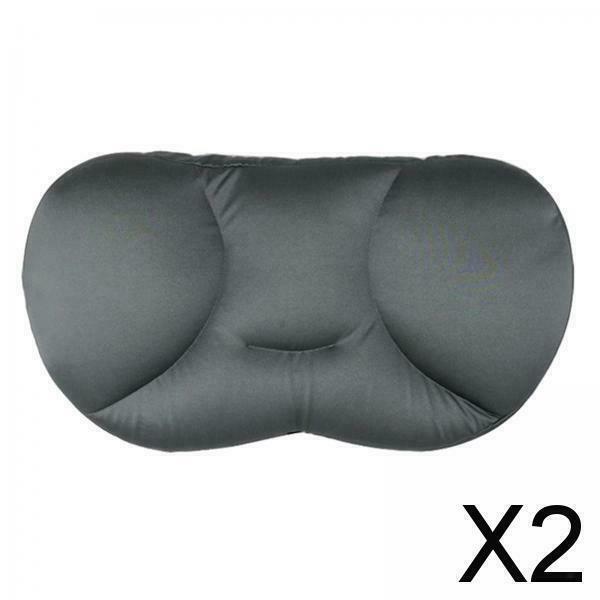 2X Sleep Pillow Baby Clouds Memory Pillow for Any Sleeping Position Dark Gray