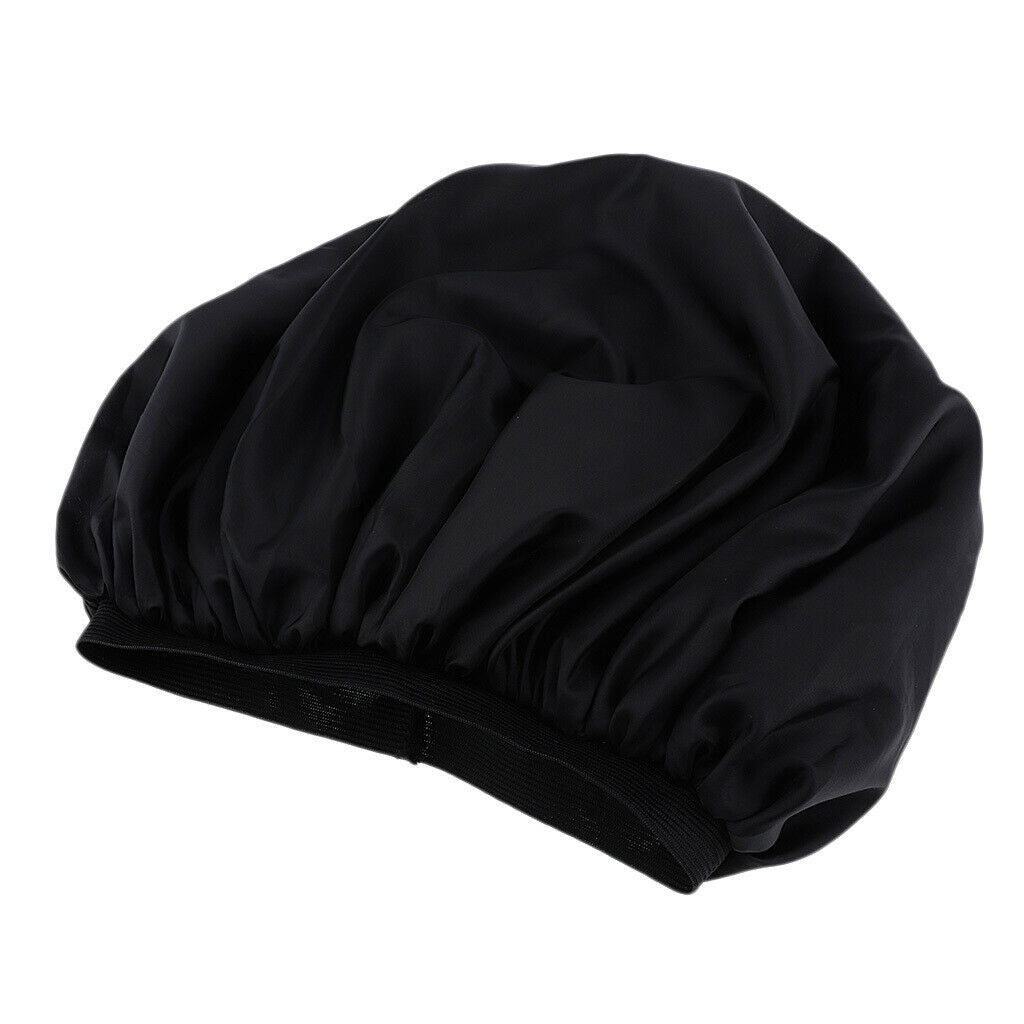 Silk Satin Night Sleep   Hair Bonnet Hat Head Cover Band Adjust Elastic