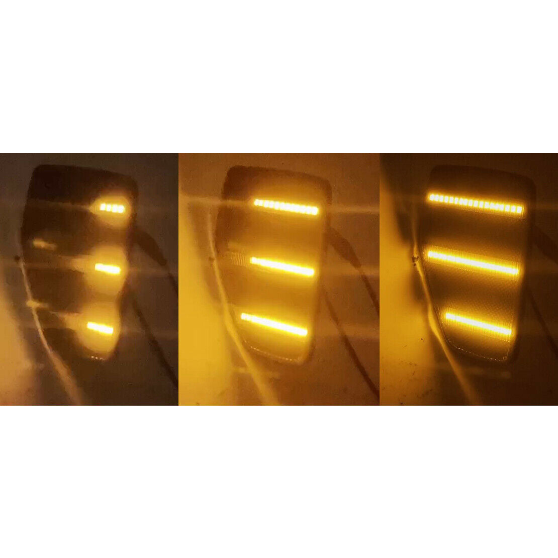 Dynamic LED Side Marker Corner Lights Fit For Hummer H3 2005-10 H3T 2009-2010