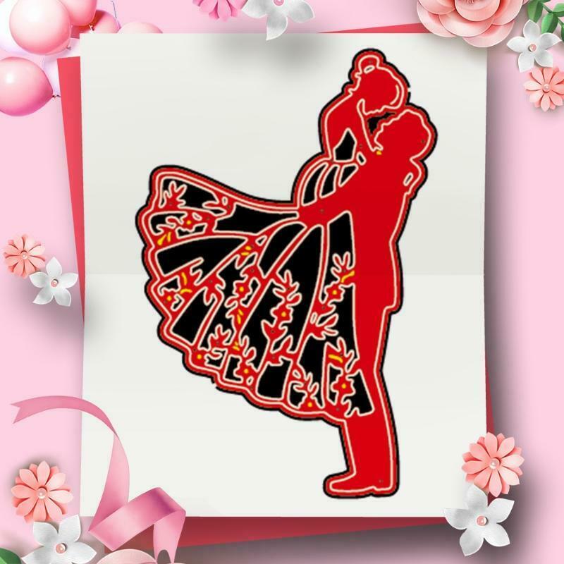 Happy Wedding Cutting Dies Stencil DIY Scrapbooking Embossing Paper Card Decor