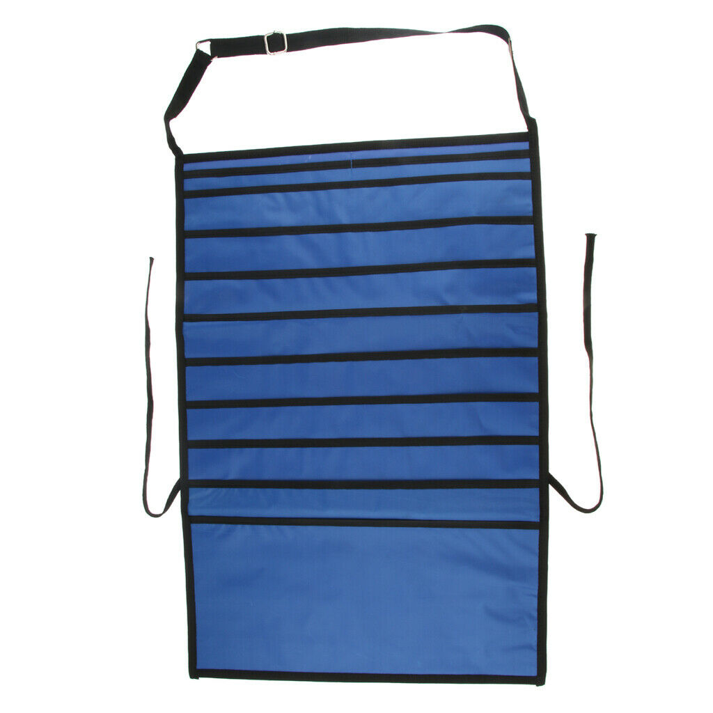 Desk Pocket Organizer Bedside Storage Bag Oxford Cloth Book Student Blue