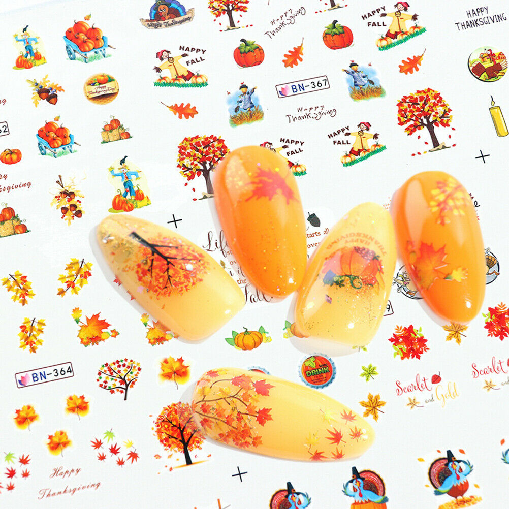 Halloween Nail Art Stickers Skeleton Decals Nails Foil Manicure Decoration