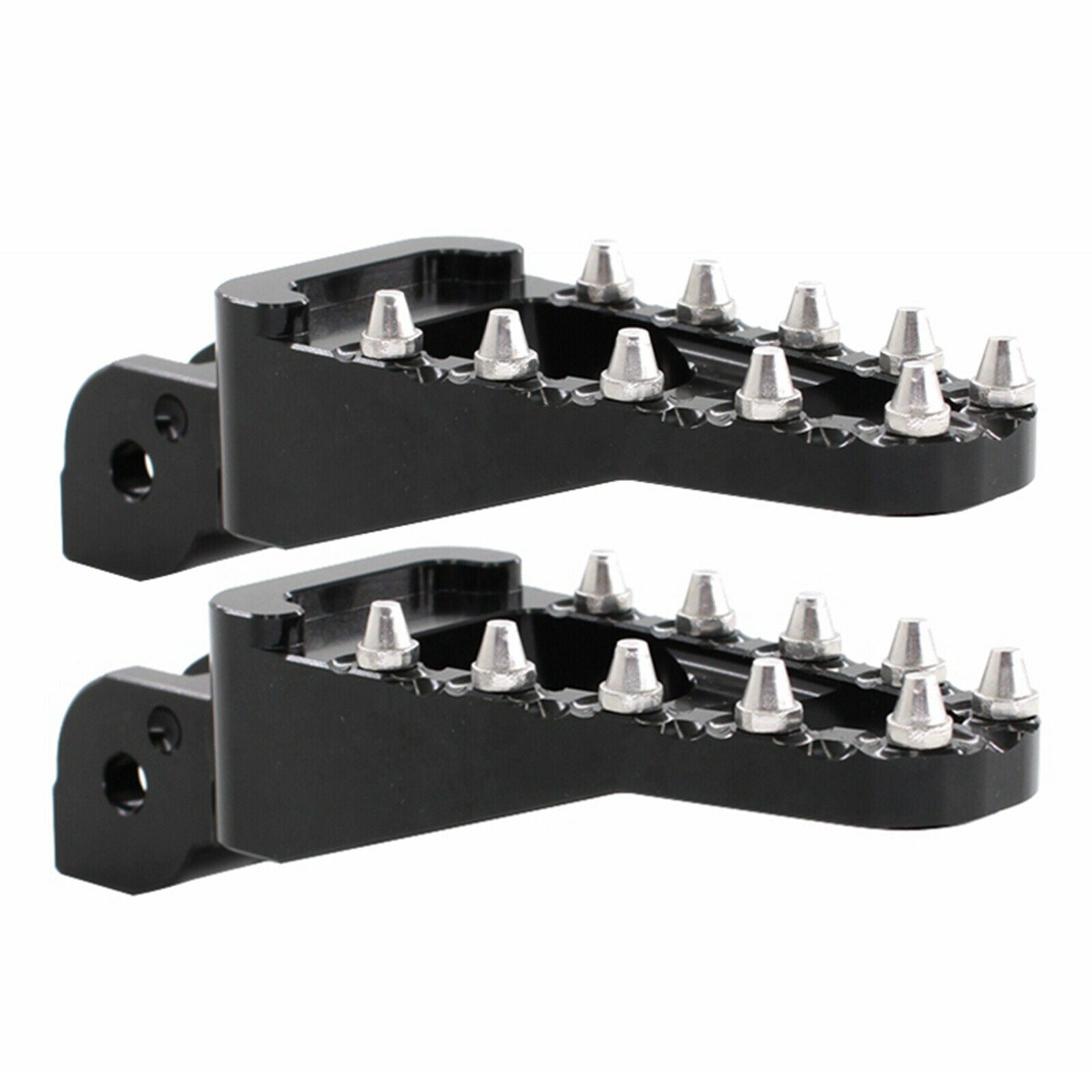 1 Pair Foot Pegs Footrest Foot Pedals Fits for Ducati 800 1100 Rear Black