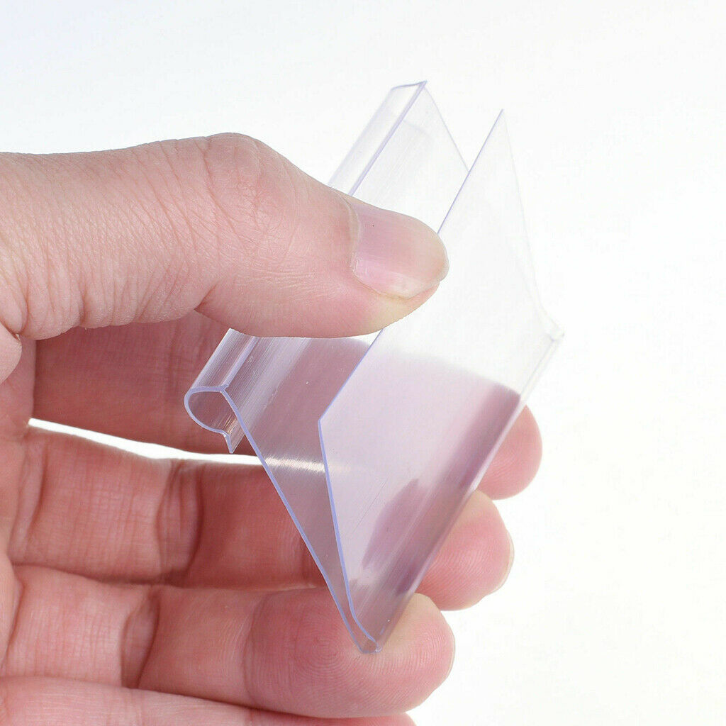 3X Clear Plastic Label Holder Retail Price Tag Label Holder 60x42mm
