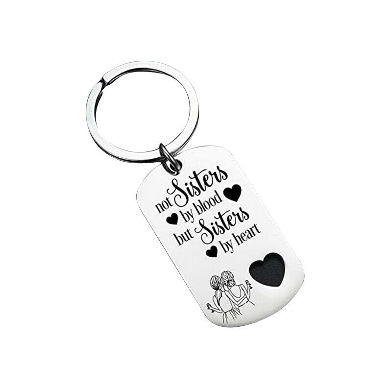 Cute Friendship Key Chain Stainless Steel Keyring Keyfob Xmas Gift Keyring HN US