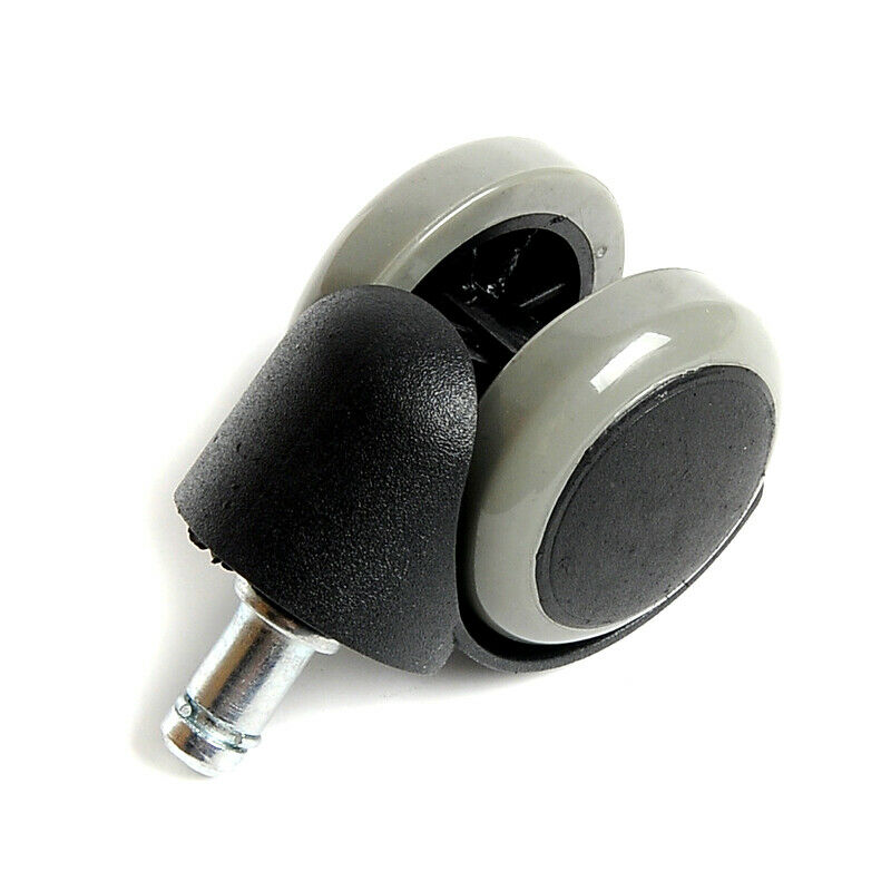 5x Soft PU Casters Wheels For Office Chair Hardwood Heavy Duty Replacement 7/16"