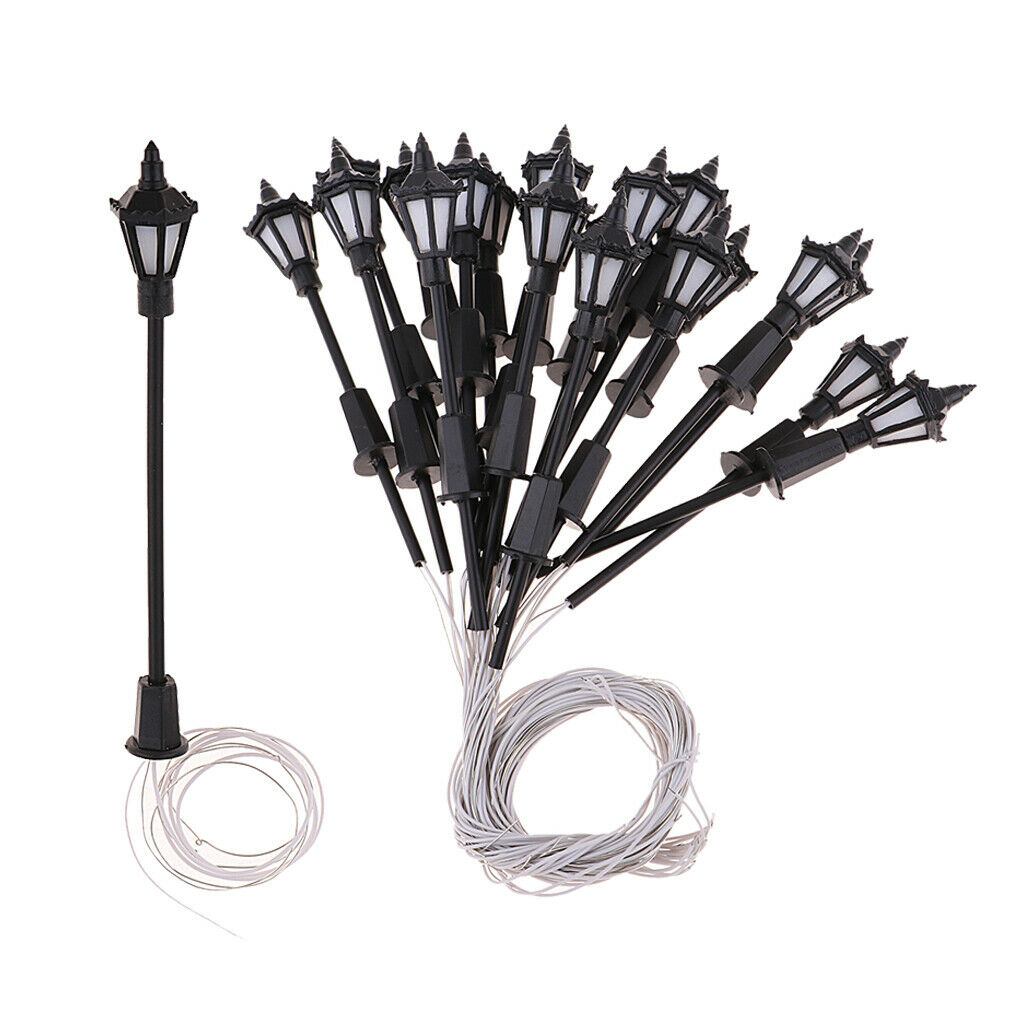 180Pcs 65mm 1:150 N Scale LEDs Lights Mini for Parking Street Garden Diorama