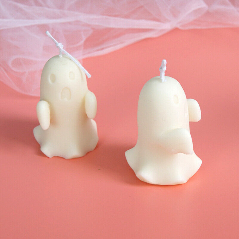 Candle Silicone Mold DIY Ghost Shaped Scented Candle Mold Handmade Specter Mo DF