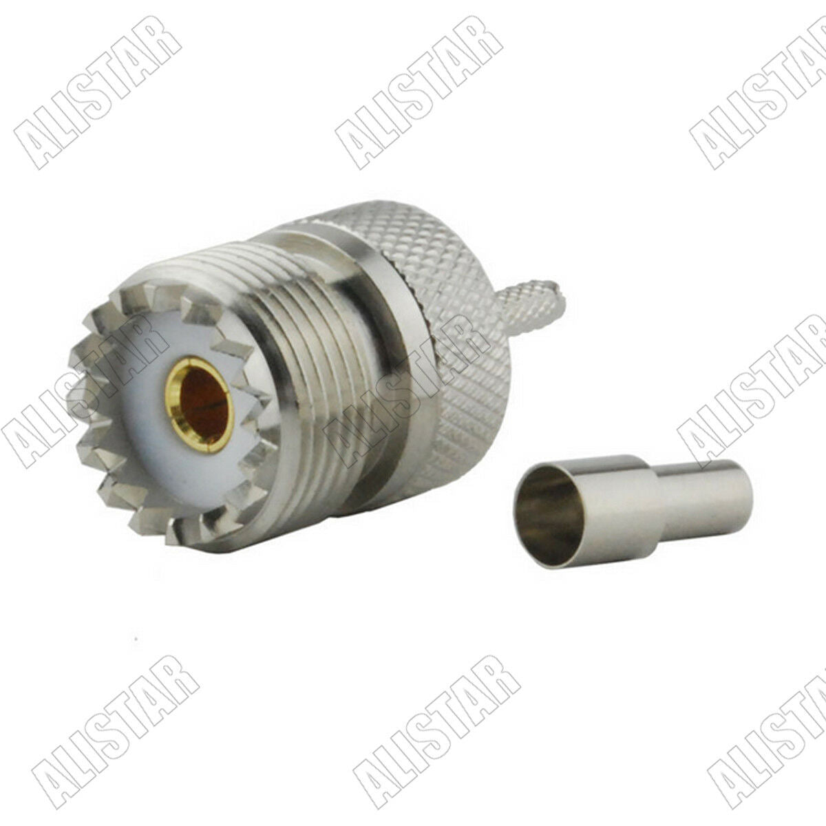 10x UHF SO239 Female Jack Crimp Connector For RG174 RG178 RG316 LMR100 Cable