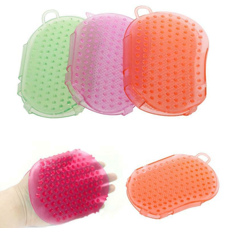 Silicone Wash Pad Body Exfoliating Spa Back Cleansing Shower Brush Scrub Glove