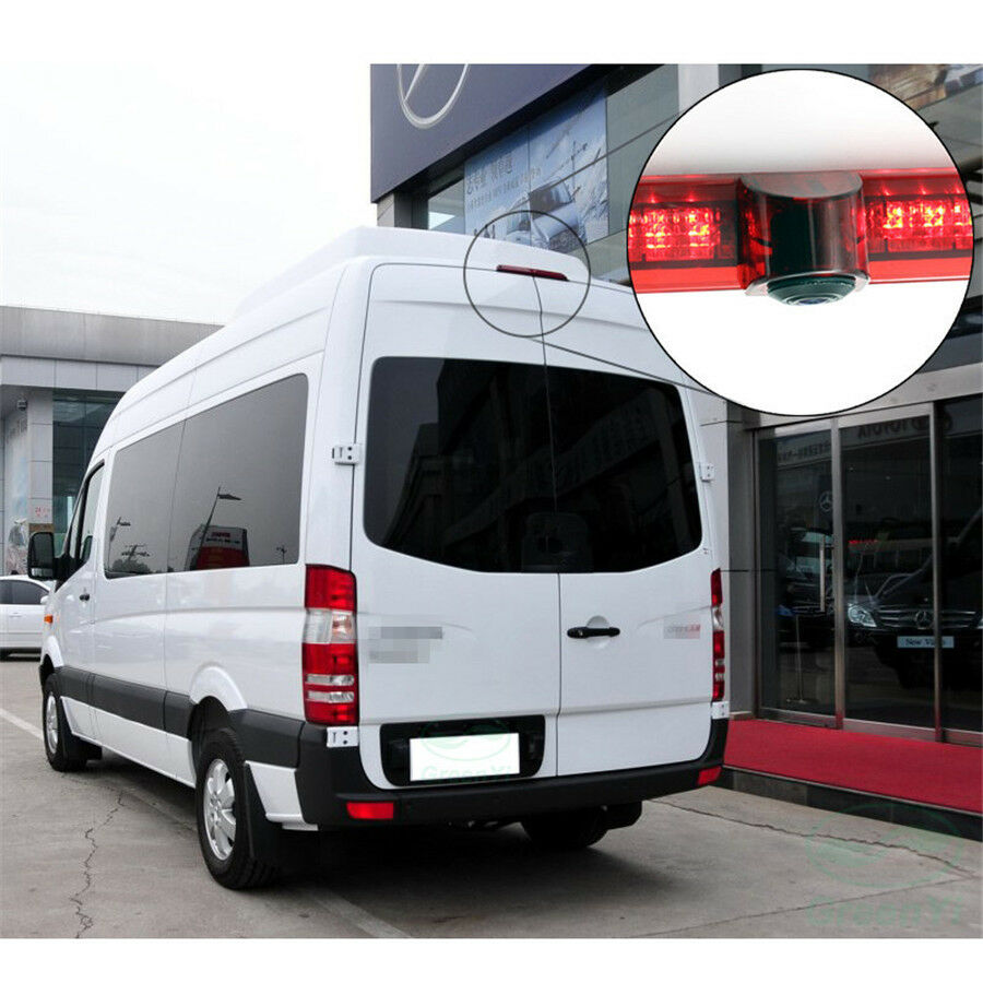 2 In 1 Car Reversing Rear View Camera+ LED Brake Light For Benz Sprinter 07-15