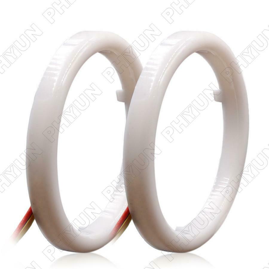 2x 100MM LED Angel Eyes Halo Rings Car SUV Headlight DRL Daytime Running Light