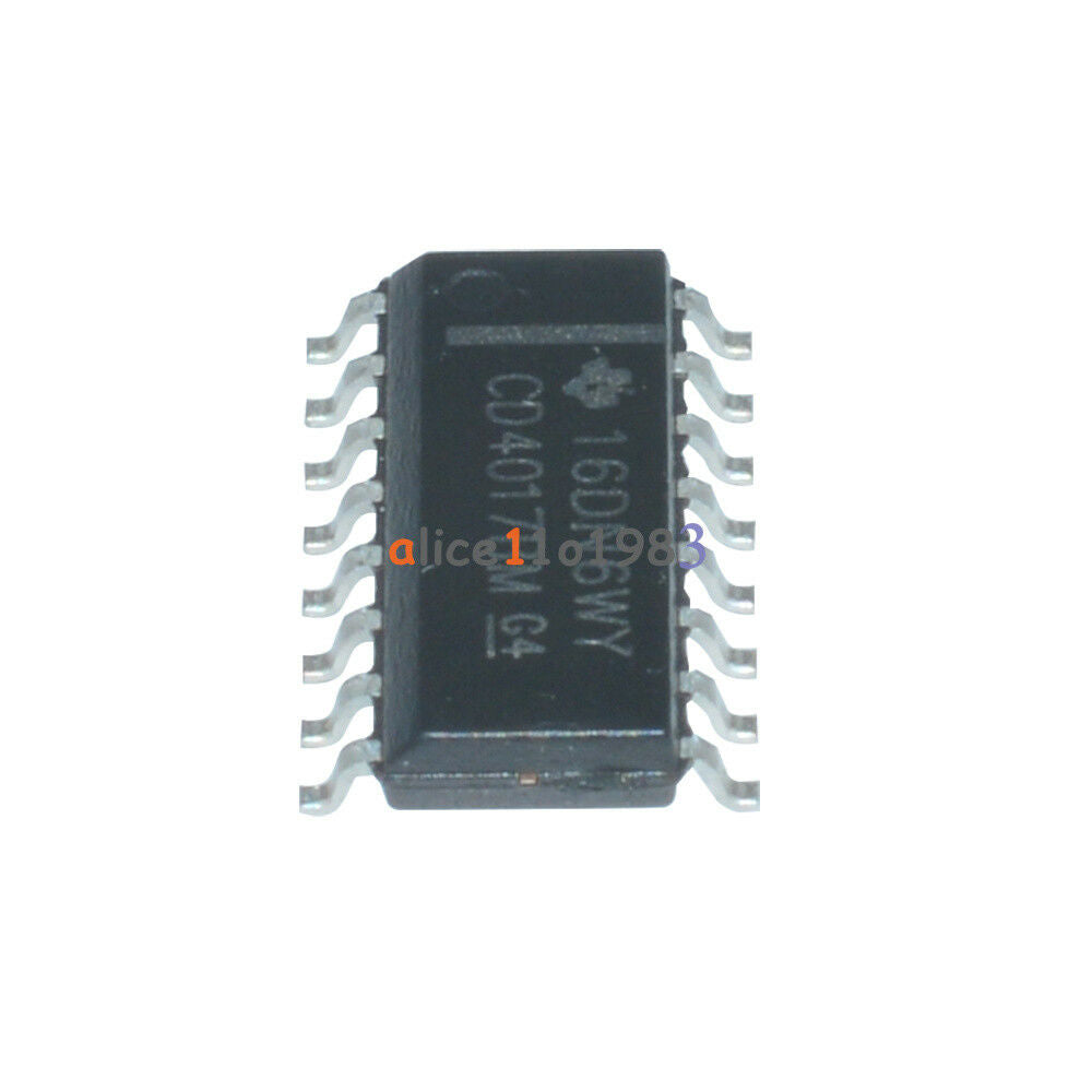 20PCS CD4017 4017 SOP-16 SMD COUNTERS/DIVIDER