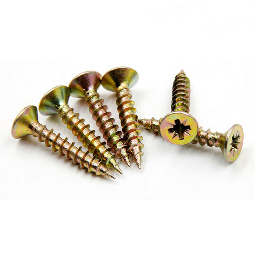 860Pcs M4*16mm Cross Self Tapping Screws Carbon Steel Wood Screws Countersunk